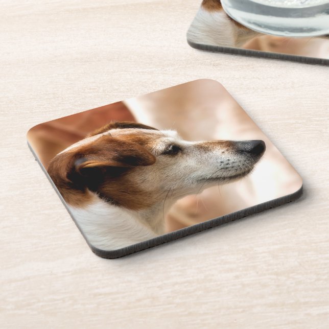 JACK RUSSELL TERRIER DOG COASTER (Left Side)