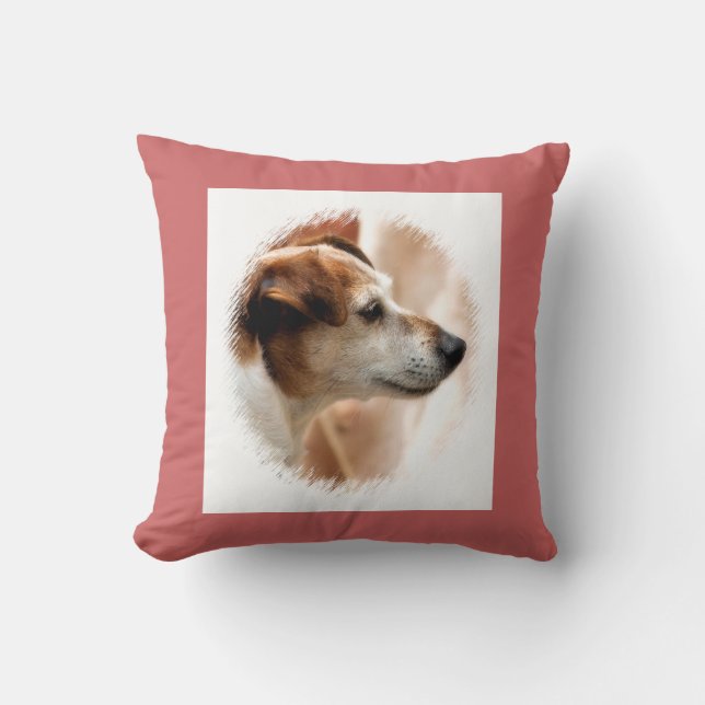 JACK RUSSELL TERRIER DOG CUSHION (Front)