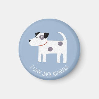 Jack Russell Terrier Dog Custom Text Magnet