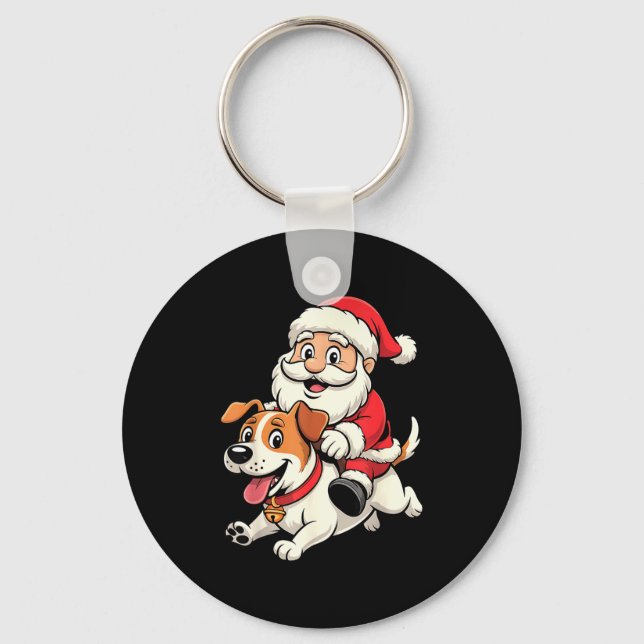 Jack Russell Terrier Dog Lover Kids Men Women Chri Key Ring (Front)