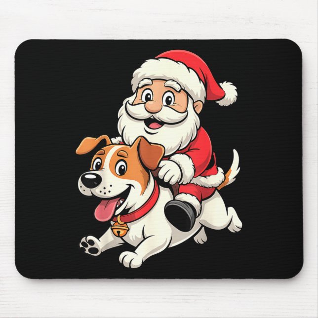 Jack Russell Terrier Dog Lover Kids Men Women Chri Mouse Mat (Front)