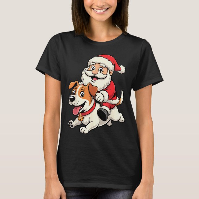 Jack Russell Terrier Dog Lover Kids Men Women Chri T-Shirt (Front)
