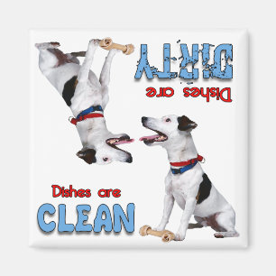 Jack Russell Terrier Dog Lovers Dishwasher Magnet
