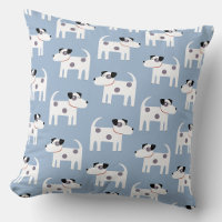 Jack Russell Terrier Dog Pattern Blue