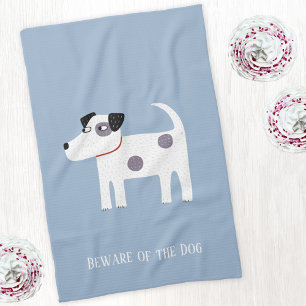 Jack Russell Terrier Dog Personalized Tea Towel