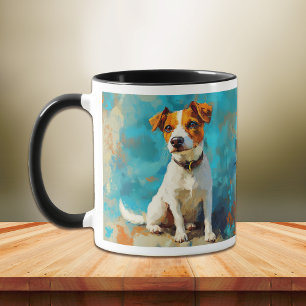 Jack Russell Terrier Dog Portrait Mug