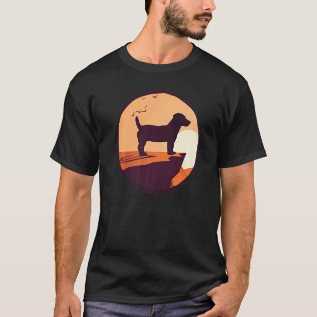 Jack Russell Terrier Dog Retro  3 T-Shirt (Front)