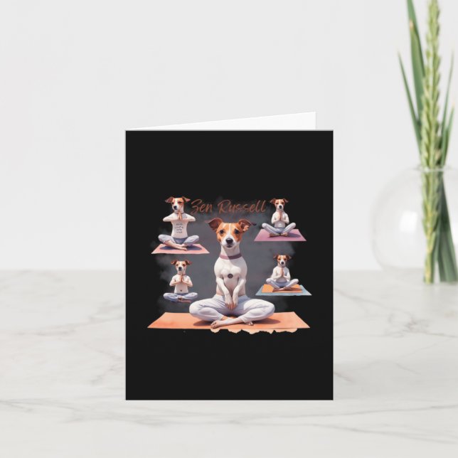 Jack Russell Terrier Dog Zen Moments With Jack Rus Card (Front)