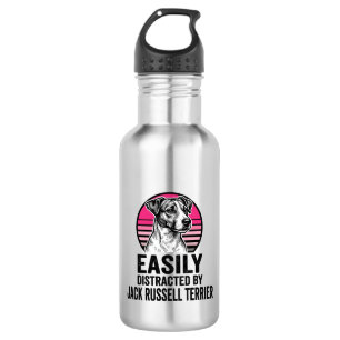 Jack Russell Terrier Easily Distracted Vintage Shi 532 Ml Water Bottle