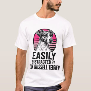 Jack Russell Terrier Easily Distracted Vintage Shi T-Shirt