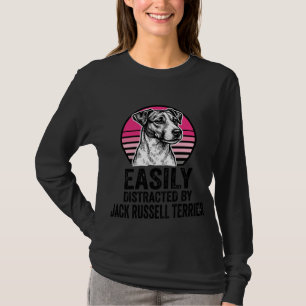 Jack Russell Terrier Easily Distracted Vintage Shi T-Shirt