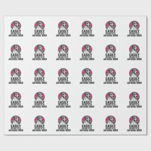 Jack Russell Terrier Easily Distracted Vintage Shi Wrapping Paper