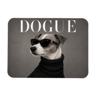Jack Russell Terrier Editorial Dog Portrait Flexi Magnet