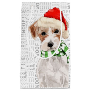 Jack Russell Terrier Funny Christmas Dog Small Gift Bag