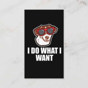 Jack Russell Terrier Funny Dog Gift Business Card