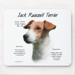 Jack Russell Terrier History Design Mouse Mat