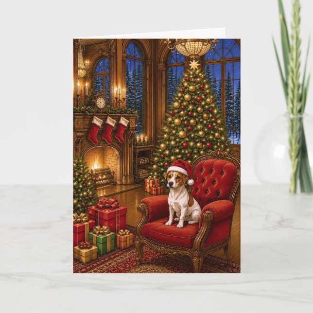 Jack Russell Terrier  Holiday Card (Front)