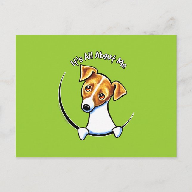 Jack Russell Terrier IAAM Off-Leash Art™ Postcard (Front)