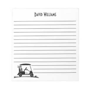 Jack Russell Terrier In Cart Name Notepad