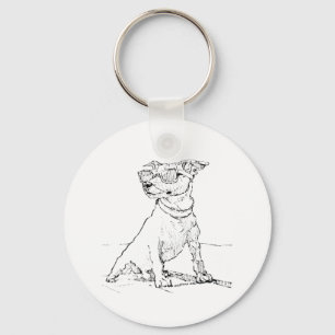Jack Russell Terrier  Key Ring