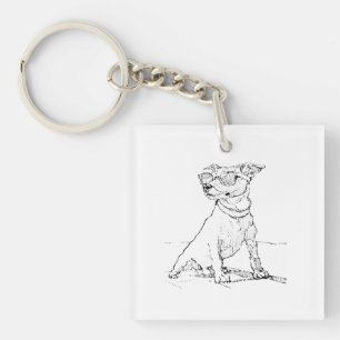 Jack Russell Terrier  Key Ring