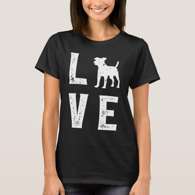 Jack Russell Terrier Love T-Shirt (Front)