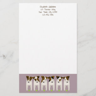 Jack Russell Terrier lovers' customised Stationery
