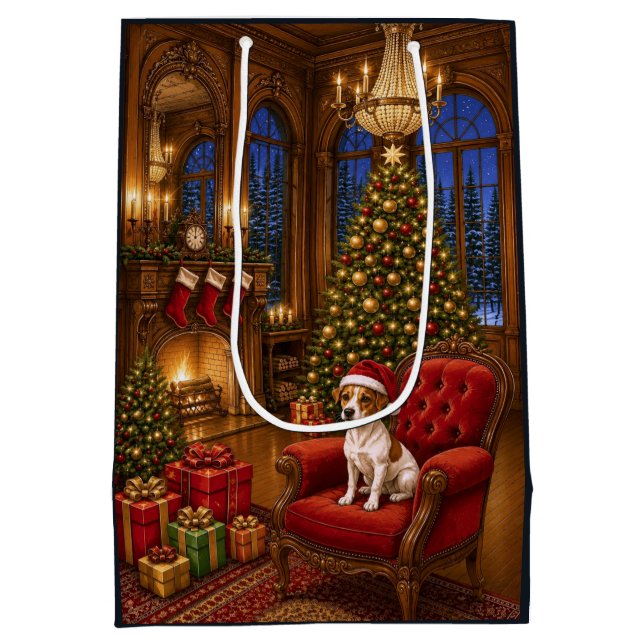 Jack Russell Terrier  Medium Gift Bag (Back)