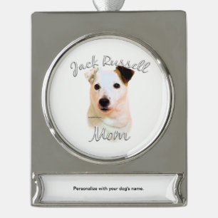 Jack Russell Terrier Mum 2 Silver Plated Banner Ornament