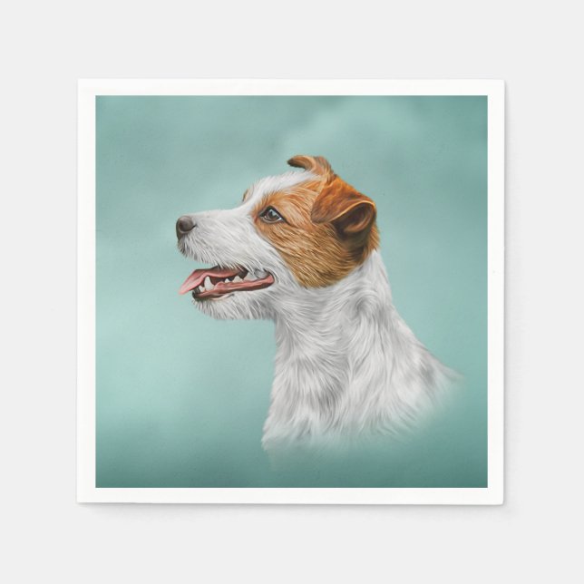 Jack Russell Terrier Napkin (Front)