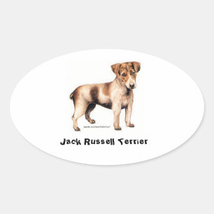 Jack Russell Terrier Oval Sticker