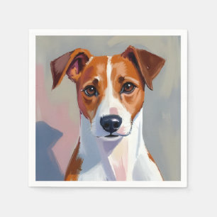 Jack Russell Terrier Painting Dog Pet Napkin