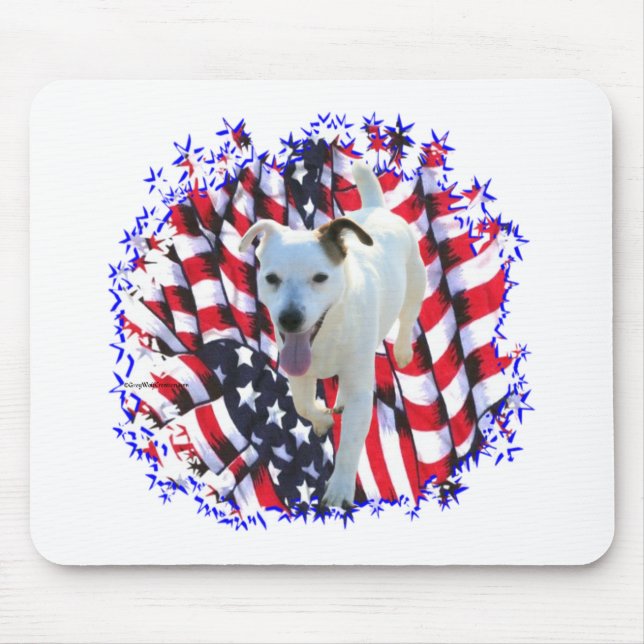 Jack Russell Terrier Patriot Mouse Mat (Front)