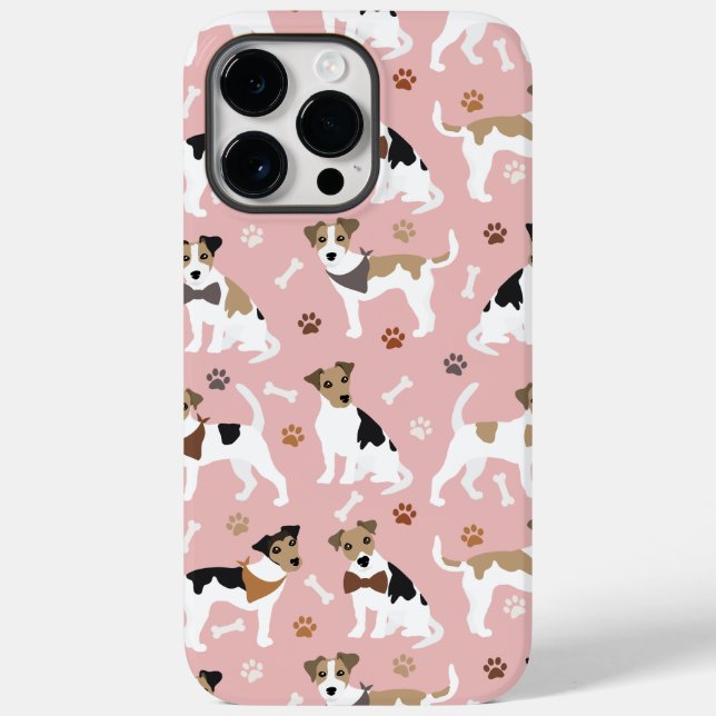 Jack Russell Terrier Paws and Bones Case-Mate iPhone Case (Back)