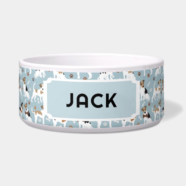 Jack Russell Terrier Paws and Bones Dog (Front)