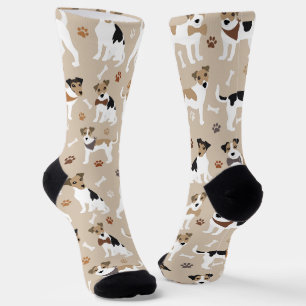 Jack Russell Terrier Paws and Bones Socks