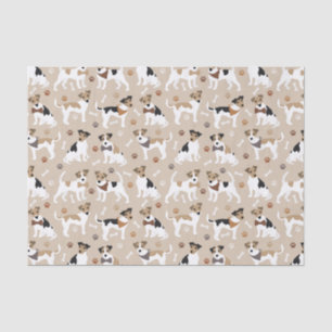 Jack Russell Terrier Paws and Bones Tissue Paper