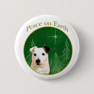 Jack Russell Terrier Peace 6 Cm Round Badge