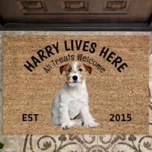 Jack Russell Terrier Personalised Dog Lover  Doorm Doormat