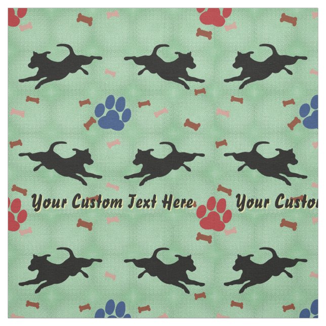 Jack Russell Terrier - Personalised Fabric (Swatch)