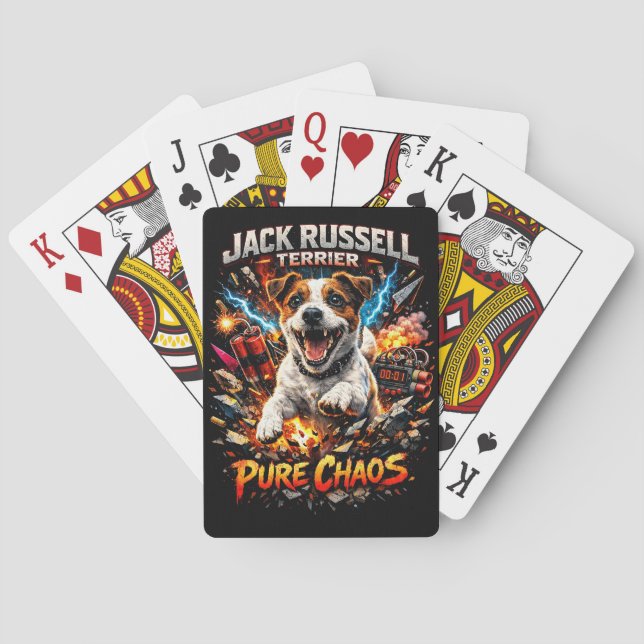 Jack Russell Terrier Playing Cards (Back)
