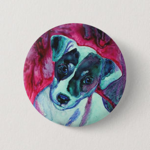Jack Russell Terrier Pup Button - "Julep"