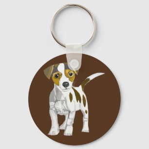 Jack Russell Terrier Puppy Key Ring