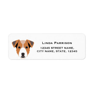 jack russell terrier return address label