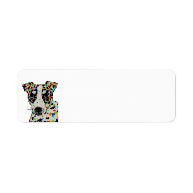 Jack Russell Terrier Return Address Label (Front)