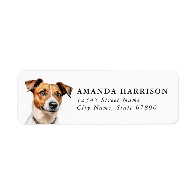 Jack Russell Terrier Return Address Labels (Front)