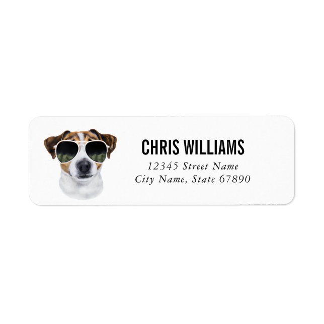 Jack Russell Terrier Return Address Labels (Front)