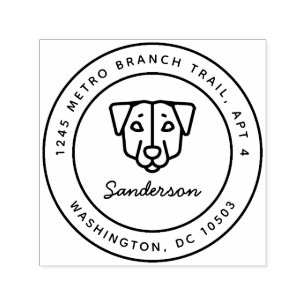 Jack Russell Terrier Return Address Stamp