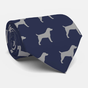 Jack Russell Terrier Silhouettes Pattern Tie