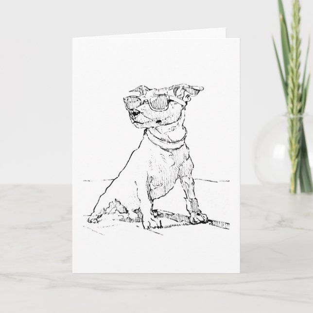Jack Russell Terrier  Thank You Card (Front)